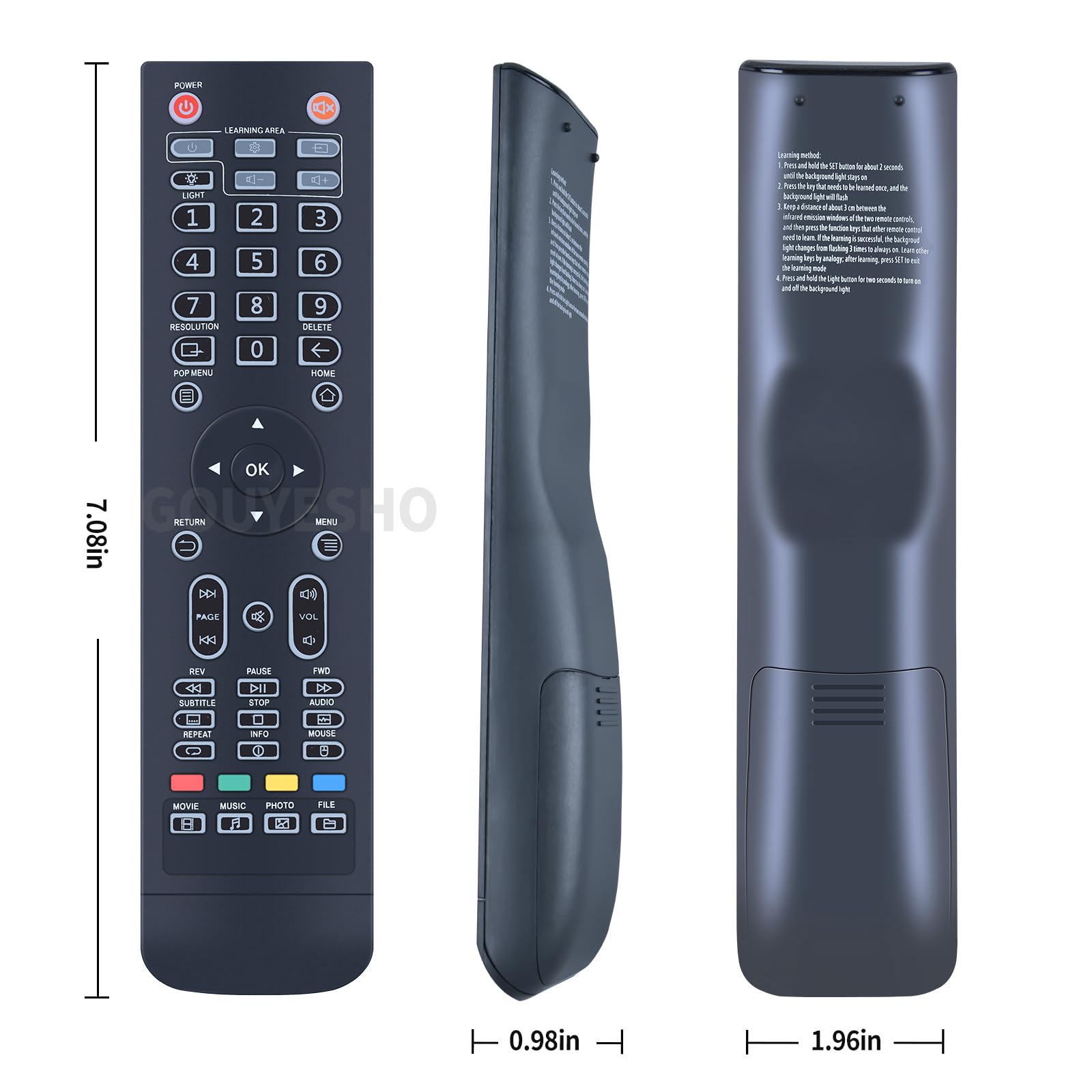Amazon.com: PZL Remote Control Replacement for Zidoo 4K UHD Media